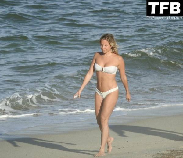 Kristin Cavallari Looks Incredible as She Takes a Dip in the Ocean in a White Bikini - county Ocean on modelies.com