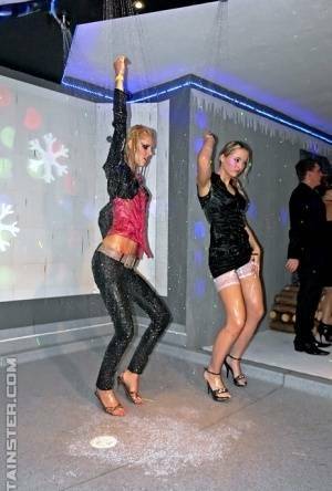 Naughty babes getting wet and going wild at the drunk sex party on modelies.com