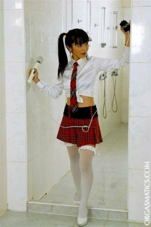 Japanese school girl and her white ESL teacher engage in lesbian sex - Japan on modelies.com