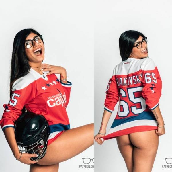 Mia Khalifa Hockey Jersey Sexy Photoshoot Set Leaked - Usa on modelies.com