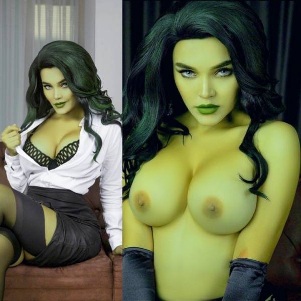 Kalinka Fox She-Hulk Cosplay Patreon Set Leaked - Russia - Usa on modelies.com