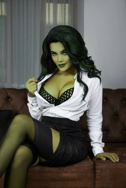 Kalinka Fox Nude She-Hulk Cosplay Patreon Set Leaked - Russia on modelies.com