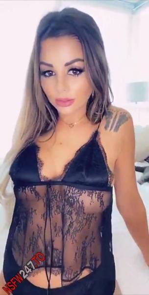 Juli Annee black outfit tease snapchat premium xxx porn videos on modelies.com