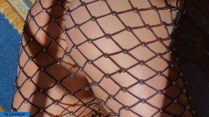 Rachel Cook Nude Fishnet Dress Set Leaked on modelies.com
