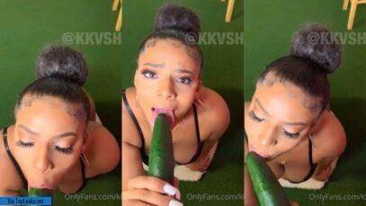 Sexy Kkvsh Learns To Blowjob On A Big Cucumber on modelies.com