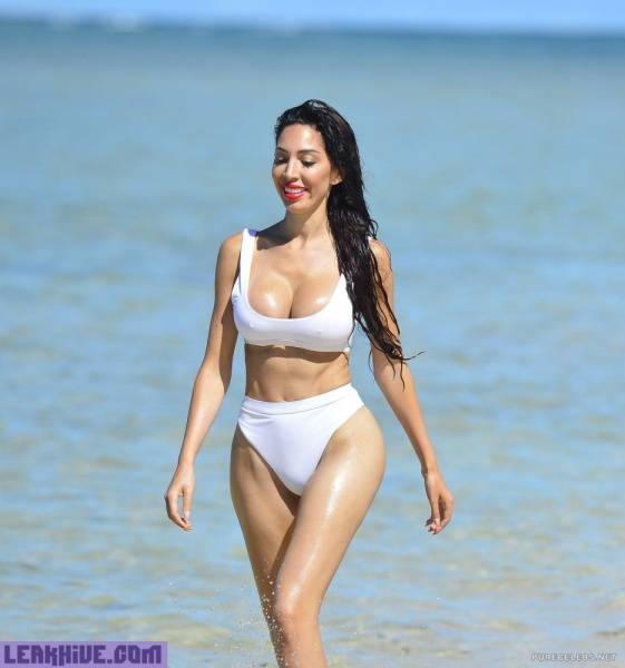 Leaked Farrah Abraham Relaxing In Sexy Bikini On Wavi Island In Fiji - Fiji on modelies.com