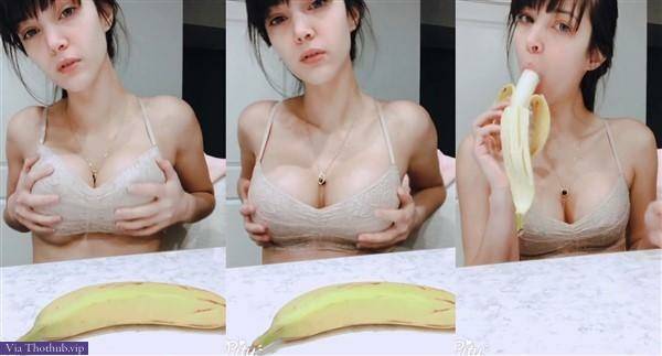CinCinBear Nude Banana Blowjob Video on modelies.com