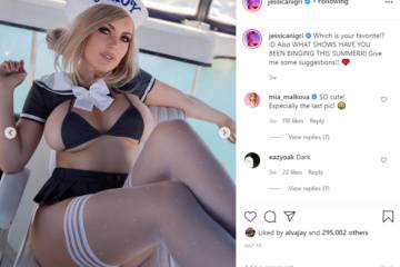 Jessica Nigri Onlyfans Nude Huge Tits Cosplayer Girl Video leaked on modelies.com