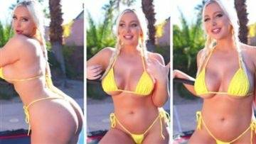 Tara Babcock Youtuber Yellow Bikini Video Leaked on modelies.com