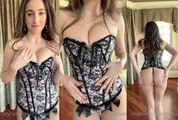 Christina Khalil Sexy Black And Pink Corset Video Leaked on modelies.com