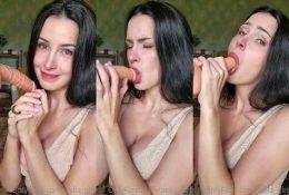 Aella Girl Dildo Sucking Onlyfans Video Leaked on modelies.com
