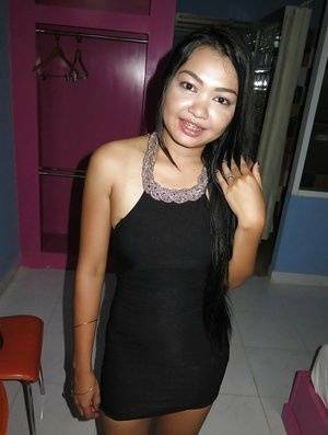 Young Thai barmaid showing off freshly shaved Bangkok pussy - Thailand - city Bangkok - county Young on modelies.com