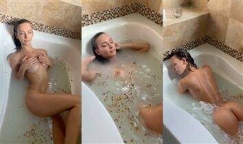 Rachel Cook Nude Patreon Bathtub Teasing Video Leaked on modelies.com