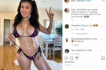 Eden Levine Nude Big Tits Youtuber Video on modelies.com