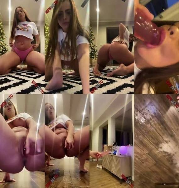 Allison Parker dildo masturbation on the floor snapchat premium 2019/12/12 on modelies.com