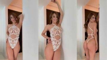 Yanet Garcia Nude See Through Lingerie Video Leaked on modelies.com
