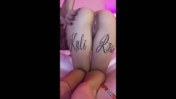Kali Roses showing off my my pussy how much wet it is onlyfans porn videos on modelies.com