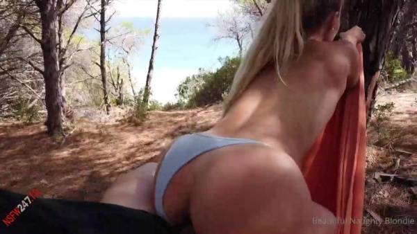 BeautifulNaughtyBlondie gets fucked in the forest porn videos on modelies.com