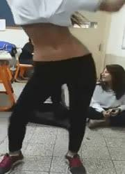 Cute teen twerking in class on modelies.com