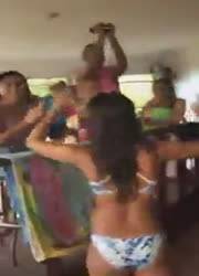 Teens in bikini spanish house party - Spain on modelies.com