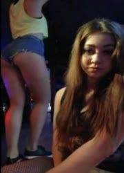 Two girls teasing in the club on modelies.com