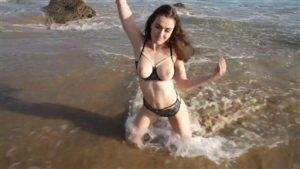 Ally Hardesty Leaked Onlyfans Boobs Show at Beach Porn Video Mega on modelies.com