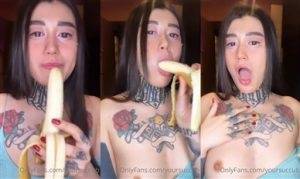 Yoursuccub leaked Banana Sucking Onlyfans Video Mega on modelies.com