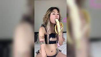Lolatessafree Just casually eating a banana Wish it was your di xxx onlyfans porn on modelies.com