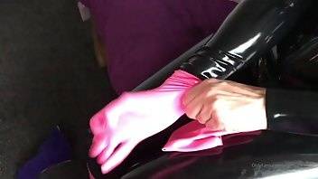 Purelatex big tits black catsuit pink gloves video xxx onlyfans porn on modelies.com