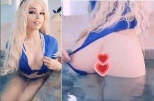 Belle Delphine Swimsuit Pool Snapchat Lewds NEw Leaked on modelies.com