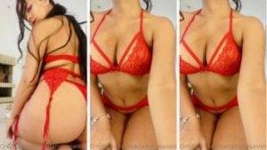 Marta Maria Santos red lingerie thothub on modelies.com