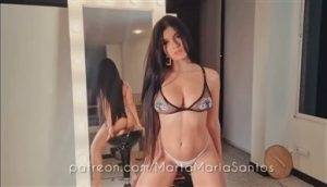 Marta Maria Santos Nude White Thong Teasing Video Leaked on modelies.com