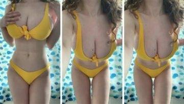 Tina Kye Yellow bikini Nude Video on modelies.com