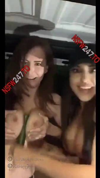 Justine Aquarius & Rainey James cucumber masturbating with anal plug snapchat premium xxx porn videos on modelies.com