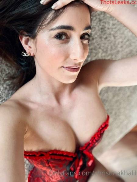 Christina Khalil Red Corset Onlyfans Video Leaked on modelies.com
