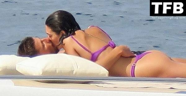 Ruben Dias Packs on the PDA with a Mysterious Scantily-Clad Woman on a Boat in Formentera on modelies.com