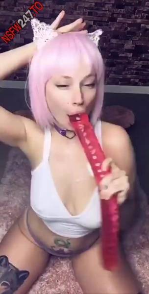 Asia Riggs red dildo blowjob snapchat premium xxx porn videos on modelies.com