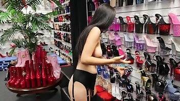 Stockingsheelsandboobs rose gets to pick out a pair of shoes after her youtube reviews nude of co... on modelies.com