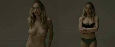 Sydney Sweeney unleashed her big, natural tits again in her new movie (on/off) on modelies.com