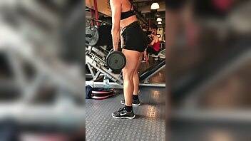 Insatiablebabe muscular girl training at gym xxx video on modelies.com