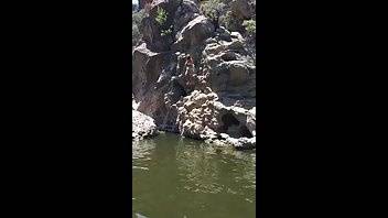 Davina Davis jumps off a cliff premium free cam snapchat & manyvids porn videos on modelies.com