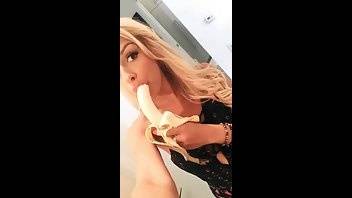 Carmen Caliente eats a banana premium free cam snapchat & manyvids porn videos on modelies.com