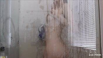 Luxneon voyeur shower glass tease wet look erotic nude porn video manyvids on modelies.com