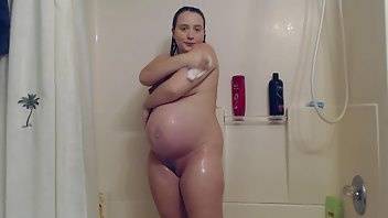 Lanna Amidala 35 weeks pregnant shower head cum xxx premium porn videos on modelies.com