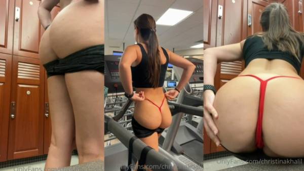 Christina Khalil Post Workout Ass Tease Video Leaked on modelies.com