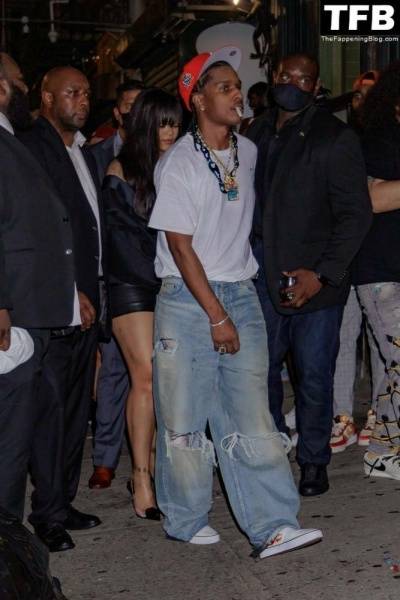 Rihanna & ASAP Rocky Have a Wild Night Out For the Launch in New York - New York - city New York on modelies.com
