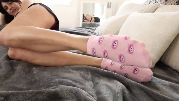 Stella liberty pink sock tease soles smelling foot XXX porn videos on modelies.com
