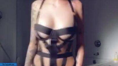Amazing Bhad Bhabie Topless Thong Straps Bikini Video Leaked on modelies.com