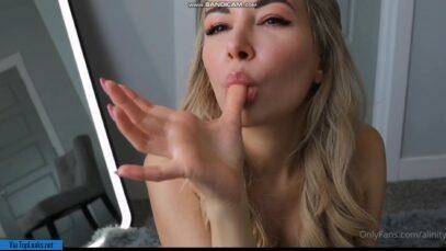 Sexy Alinity Nude Finger Licking Video Leaked on modelies.com