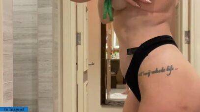 Sexy Sarah Jayne Dunn Topless Striptease In Hotel Video Leak on modelies.com